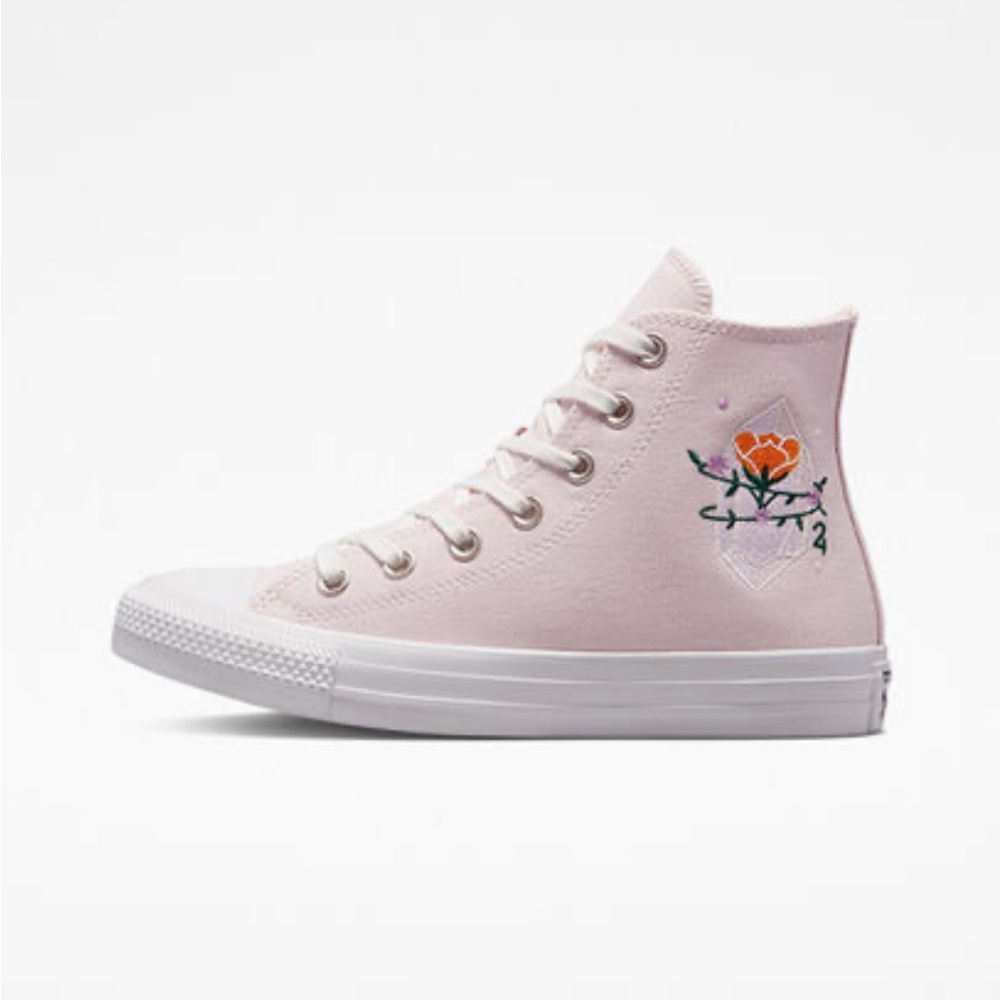 Converse Chuck Taylor All Star High Top Crystal Energy Amethyst embroidered rose - Picture 10 of 10